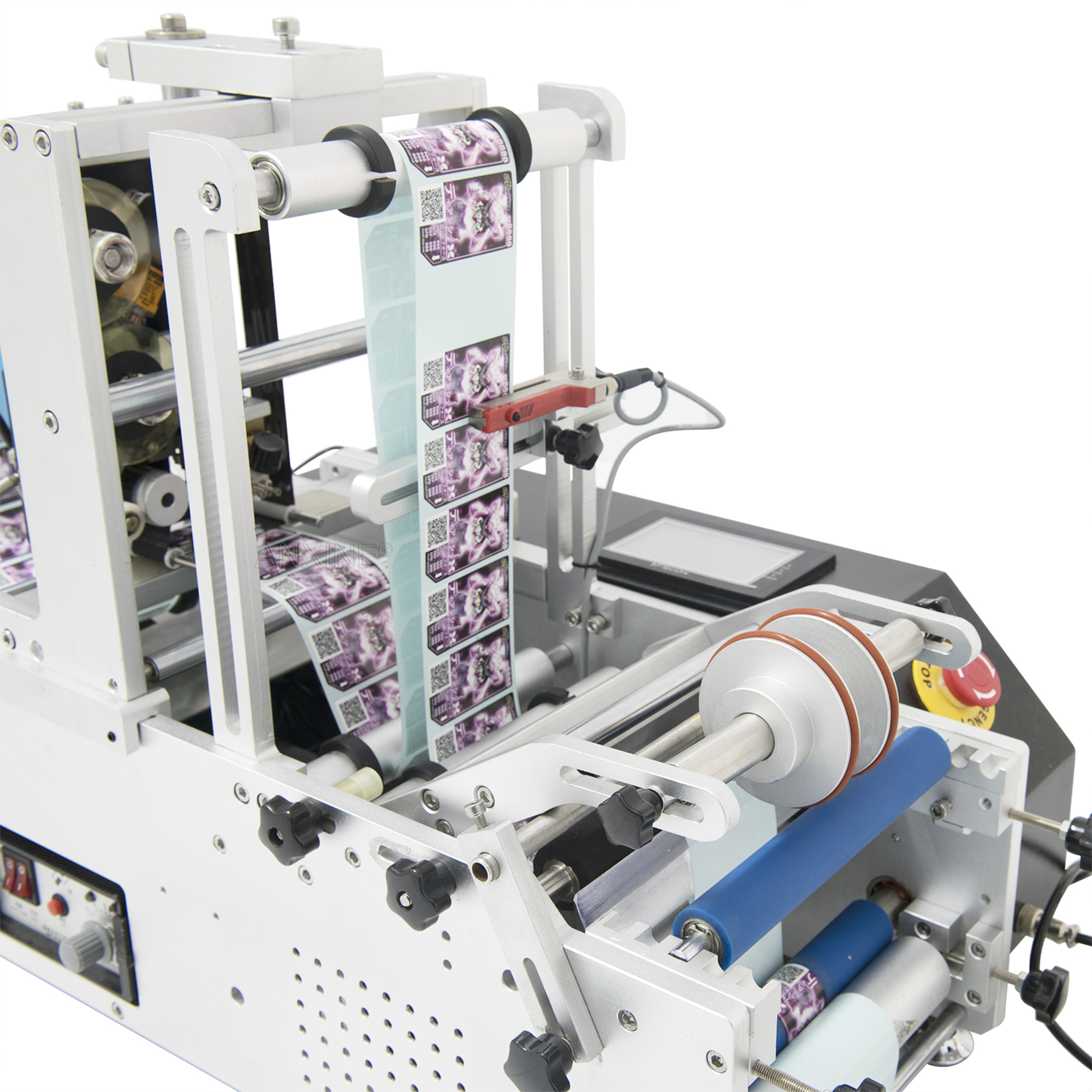 Semi Automatic Round Bottle Labeling Machine T-41311