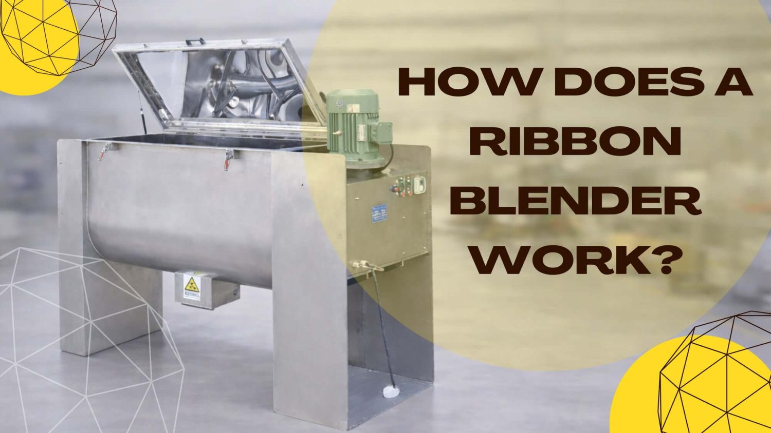 how does a ribbon blender work